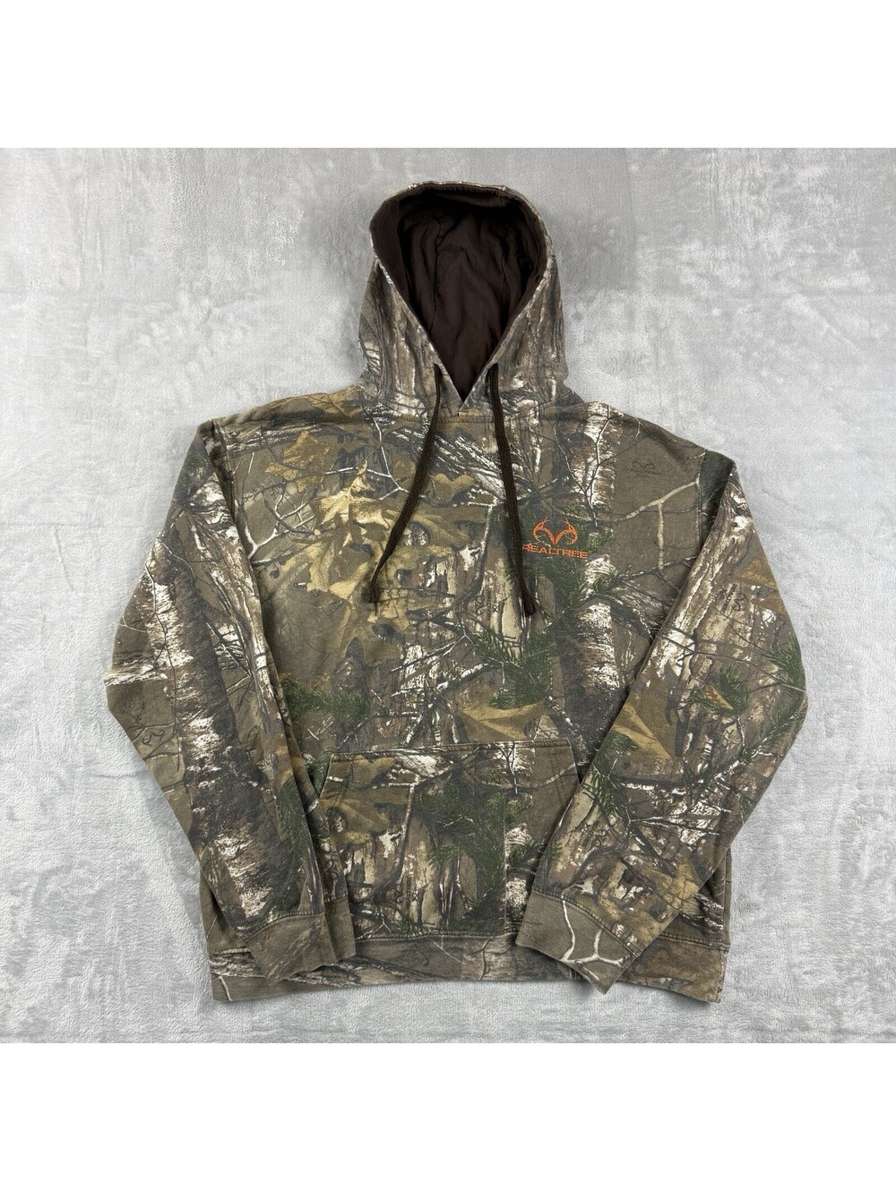 VTG Realtree Men’s Medium Camo Pullover Hoodie Logo Hunting Outdoor Y2K Outdoor